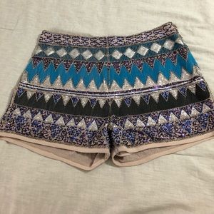 Sequin shorts